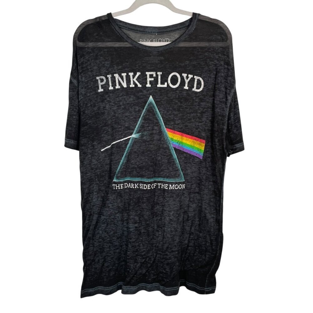 Pink Floyd Dark Side of the Moon Prism Burnout Graphic Tee Black XL - Picture 10 of 11